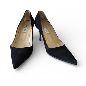 Jimmy Choo Elegant Suede Black Women's Pumps size 38